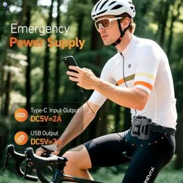 Portable Waist Fan 20000mAh 100 Speeds Clip-On Cooling Device