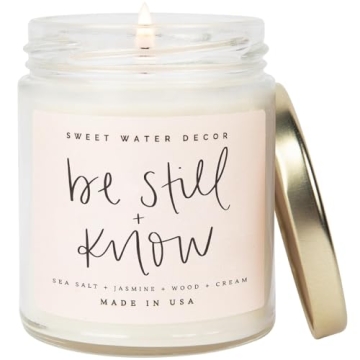 Be Still Candle with Sea Salt and Jasmine Scent