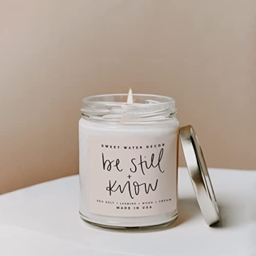 Be Still Candle with Sea Salt and Jasmine Scent