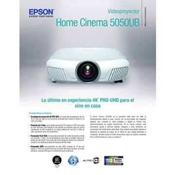 Epson Home Cinema 5050UB 4K PRO-UHD Projector with HDR