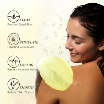 Lotta Exfoliator glove Body scrubs 2Pcs 150D Exfoliating mitt for shower Skin exfoliator glove for C...