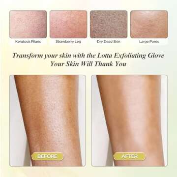 Lotta Exfoliator glove Body scrubs 2Pcs 150D Exfoliating mitt for shower Skin exfoliator glove for Cleanse dead or Dry skin Back tanning applicator Suitable for Men and Women Pink or Yellow