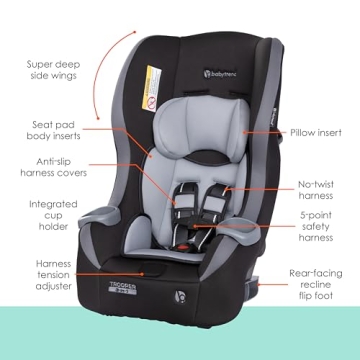 Baby Trend Trooper Car Seat Comfortable & Safe for Kids