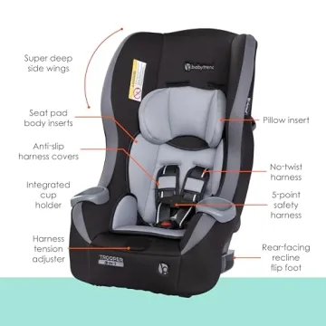 Baby Trend Trooper Car Seat Comfortable & Safe for Kids