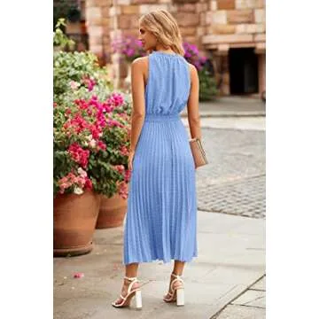 PRETTYGARDEN Women's Summer Midi Dress - Stylish & Comfy
