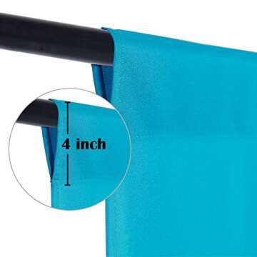 Sugargirl 8FTX10FT Blue Screen Backdrop Background for Photography, Polyester Photo Backdrop for Pho...