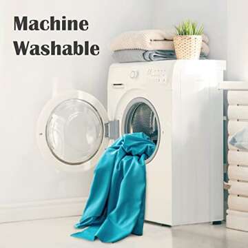 Sugargirl 8FTX10FT Blue Screen Backdrop Background for Photography, Polyester Photo Backdrop for Photoshoot, Party, Video and Television (1 Panel)