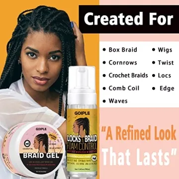 Ultimate Braid Foam, Gel & Hair Oil Set for All Styles