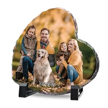 ALBK Custom Rock Slate Frame - Unique Photo Stone Plaque Gifts for All Occasions