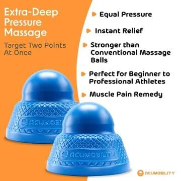 Acumobility Massage Ball Roller 2 Pack - Trigger Point - Massage Balls Massage Roller Ball - Foot Massage Ball - Physical Therapy Ball (Deep Pressure)