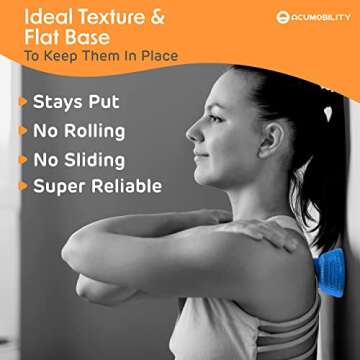 Acumobility Massage Ball Roller 2 Pack - Trigger Point - Massage Balls Massage Roller Ball - Foot Massage Ball - Physical Therapy Ball (Deep Pressure)