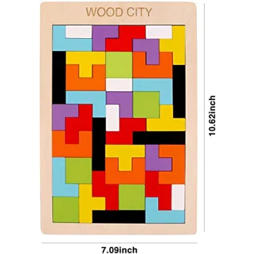 Wooden Puzzle Blocks for Learning Fun and Creativity