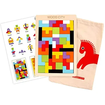 Wooden Puzzle Blocks for Learning Fun and Creativity