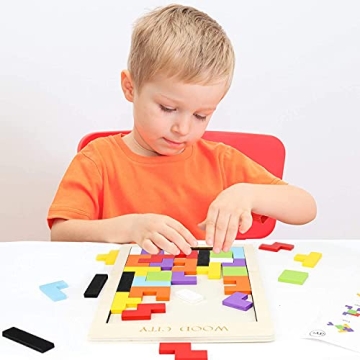 Wooden Puzzle Blocks for Learning Fun and Creativity