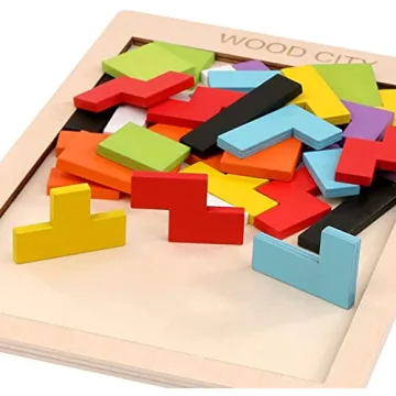Wooden Puzzle Blocks for Learning Fun and Creativity