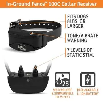 SportDOG Rechargeable In-Ground Fence Systems, Electric Fence for Dogs, Waterproof and Submersible to 25 Ft, from The Parent Company of Invisible Fence Brand