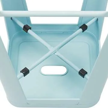 Devoko Metal Bar Stools Set of 4 for Indoor Outdoor Use