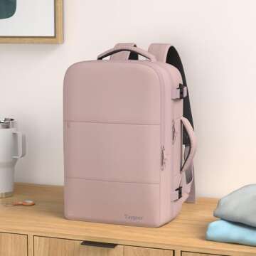 Taygeer Laptop Backpack for Women, Large Travel Backpack with 17.3 inch Laptop Compartment, TSA Frie...