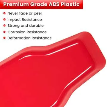 Rear Tail Door Window Hinge & Rain Wiper Nozzle Cover Trim for 2018-2024 Jeep Wrangler JL JLU Sports Sahara Freedom Rubicon Unlimited 2-Door & 4-Door Exterior Accessories Decoration (Red 3PCS)