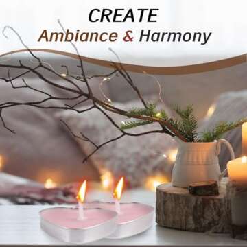 Heart Shaped Tealight Candles for Romantic Occasions