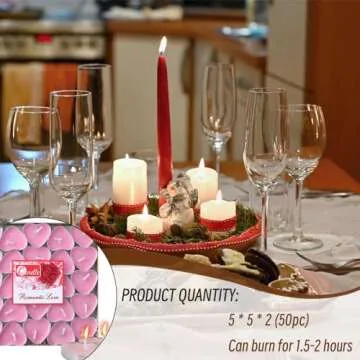 Heart Shaped Tealight Candles for Romantic Occasions