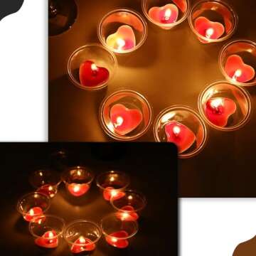 Heart Shaped Tealight Candles for Romantic Occasions