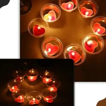 Heart Shaped Tealight Candles for Romantic Occasions