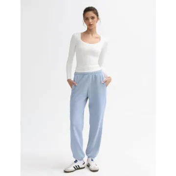 Stylish PUMIEY Women's High-Waisted Sweatpants