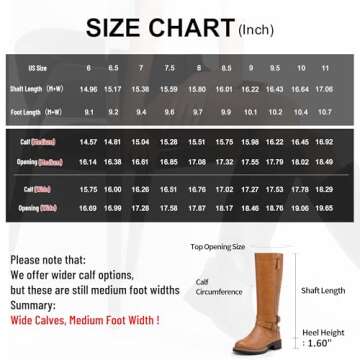 Jeossy Knee High Boots for Women, Flat Low Heel Tall Riding Boots Classic, 9660 - Camel, Size 8 US - with Side Decorative Zipper (DJY9660 Camel 08)