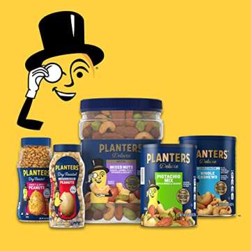 PLANTERS Deluxe Lightly Salted Cashews, Party Snacks, Plant-Based Protein, Quick Snack for Adults, After School Snack, Flavored with Sea Salt, Kosher, 1lb 2.25oz