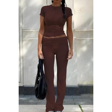 ZFLM Casual Workout Two Piece Outfits - Stylish Comfort for All