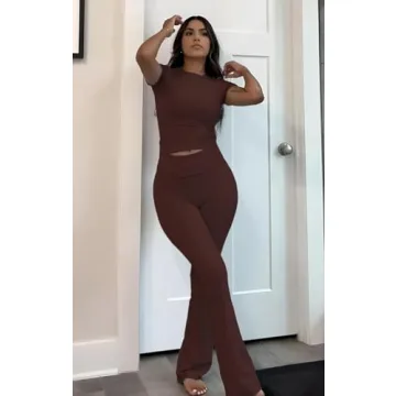 ZFLM Casual Workout Two Piece Outfits - Stylish Comfort for All