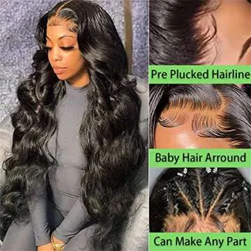 26 Inch Body Wave Lace Front Wigs for Women - 100% Human Hair
