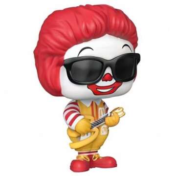 Funko Ad Icons: POP! McDonald's Collectors Set - 2PK Fry Guy, Rock Out Ronald, Birdie, Figures Stand 3.75" Tall, Each Figure Comes Individually Packaged