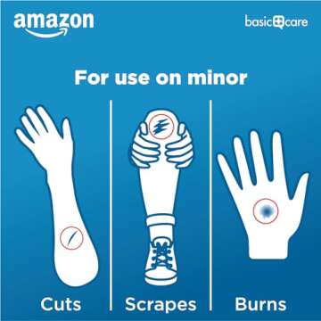 Amazon Basic Care Gauze Pads, 4x4 inches Sterile Medical Wound Dressing Sponges for Cleaning, Covering, & Cushioning Cuts & Minor Injuries, 50 Count (Pack of 1), (Previously All Health)