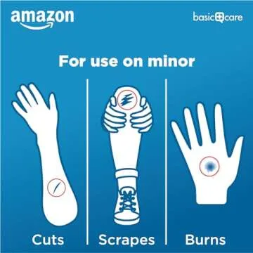 Amazon Basic Care Gauze Pads, 4x4 inches Sterile Medical Wound Dressing Sponges for Cleaning, Covering, & Cushioning Cuts & Minor Injuries, 50 Count (Pack of 1), (Previously All Health)