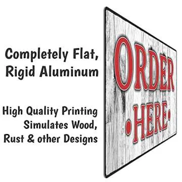 Order Here and Pickup Signs for Easy Installation