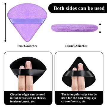 Maitys 12 Pieces Soft Powder Puff Set - Dual Use for All Makeup Needs