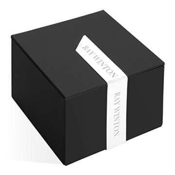 Ray Winton Women's Slim Diamond Black Dial Watch - Elegant Style