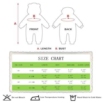 Ohrwurm Hooded Puffer Jumpsuit for Baby Boys Girls Long Sleeve Winter Romper Warm Snowsuit Coat Down Jacket 0-6 Months Black