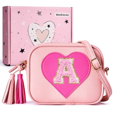ONECOCOA Heart-Shaped Personalized Toddler Purse for Girls - Stylish & Fun!