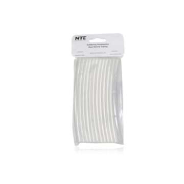 NTE Electronics 47-20506-CL Heat Shrink Tubing, Thin Wall, 2:1 Shrink Ratio, 1/4" Diameter, 6" Length, Clear (Pack of 20)