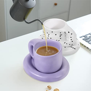 Elegant Koythin Chubby Coffee Mug Set for Home and Office