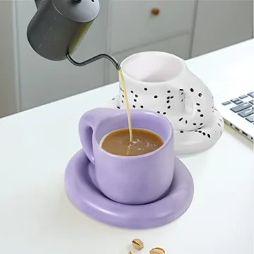 Elegant Koythin Chubby Coffee Mug Set for Home and Office