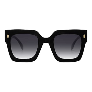 SOJOS Retro Oversized Square Sunglasses for Women