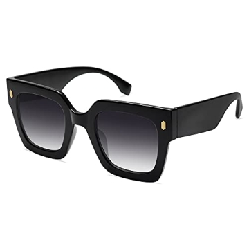 SOJOS Retro Oversized Square Sunglasses for Women