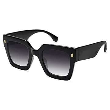 SOJOS Retro Oversized Square Sunglasses for Women