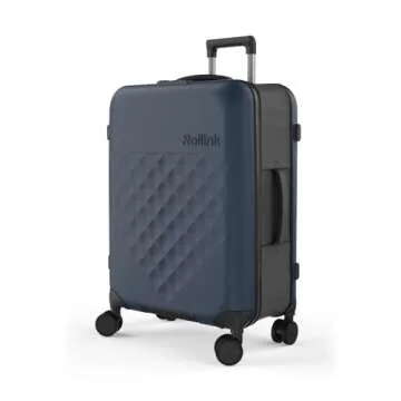 ROLLINK Flex 360 Collapsible Carry-On Suitcase - Lightweight & Durable