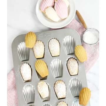 USA Pan Bakeware Madeleine Pan, 16-Well, Aluminized Steel