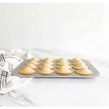 USA Pan Bakeware Madeleine Pan, 16-Well, Aluminized Steel